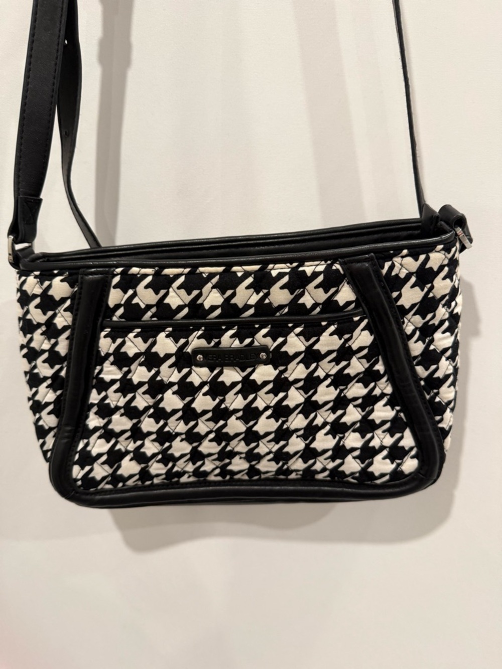 Vera Bradley Black & White Houndstooth Crossbody